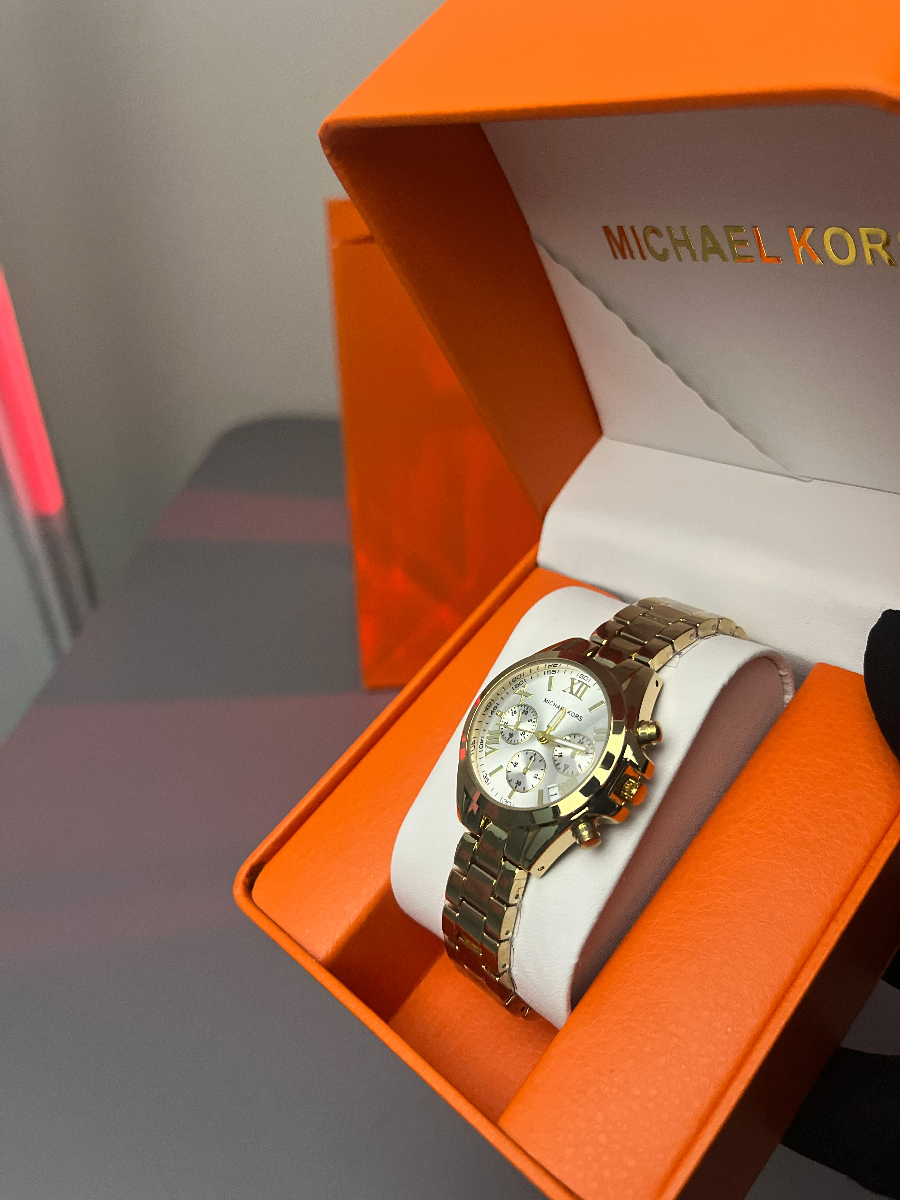 Michael Kors MK6267 - Women's -Gold & egg white dials view 4